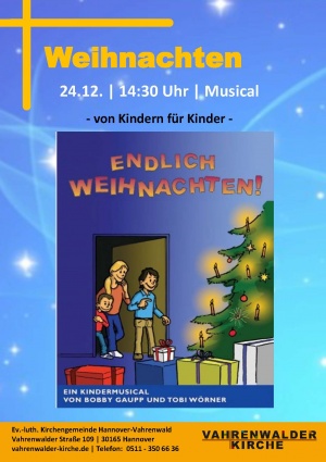 Einladung zum Weihnachtsmusical
